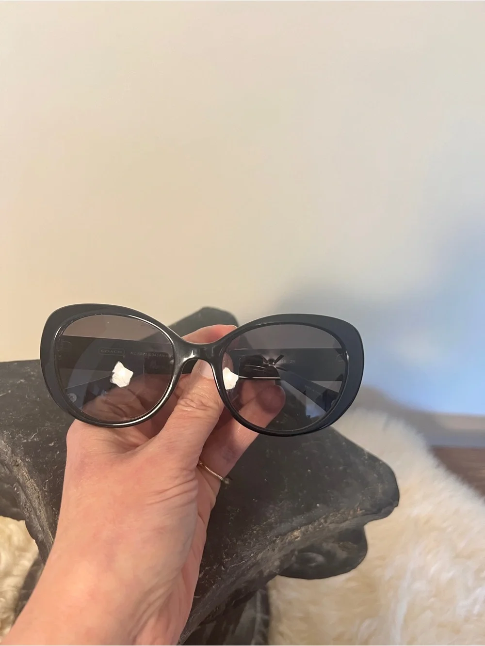 Coach Black Alexa Cat Eye Sunglasses